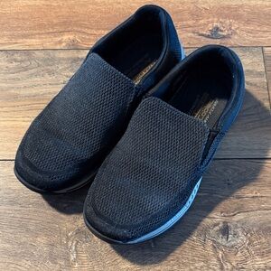 Black Slip-On Men's Shoes